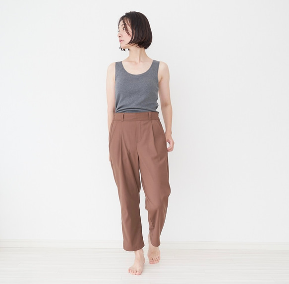 Morino Gakko [L 碼] 100% Teleco 棉胸罩上衣和短褲套裝（炭灰色） 第6張的照片