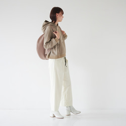 Morino Gakkou Cotton 100 Tent Line Sweatshirt [Gray Beige] / 124 第8張的照片