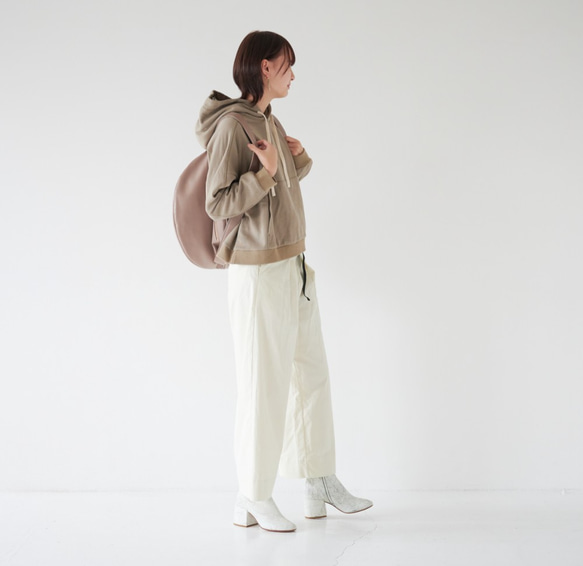 Morino Gakkou Cotton 100 Tent Line Sweatshirt [Gray Beige] / 124 第8張的照片