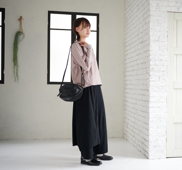 Morino Gakko Sleeve Conscious V領針織衫[Dusty Pink]/12626273/ 第5張的照片