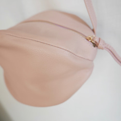 Morino Gakkou 優質真皮冒號和迷你小袋 [肩帶 1.7 厘米型塵土飛揚的粉紅色] / 4128725 / 第6張的照片