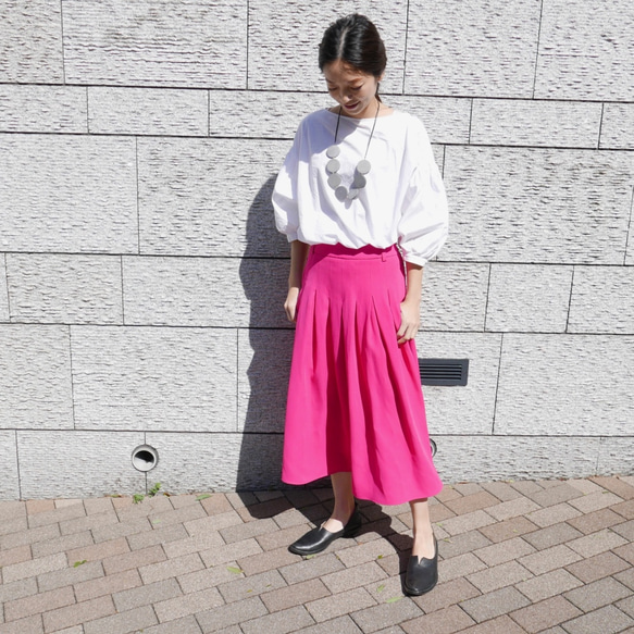 Morino Gakkou L 碼 Mimore 長喇叭裙 [粉紅色] / 5370026 / 第3張的照片