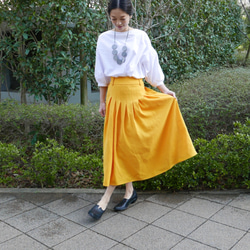 Morino Gakkou L 碼 Mimore 長喇叭裙 [黃色] / 5370050 / 第1張的照片