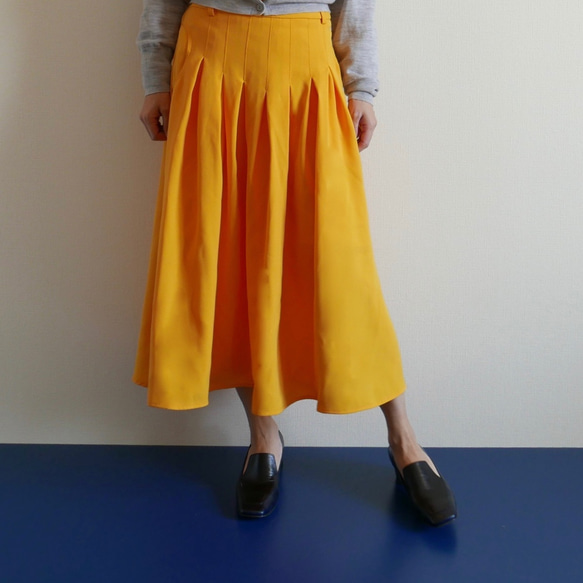 Morino Gakkou L 碼 Mimore 長喇叭裙 [黃色] / 5370050 / 第3張的照片