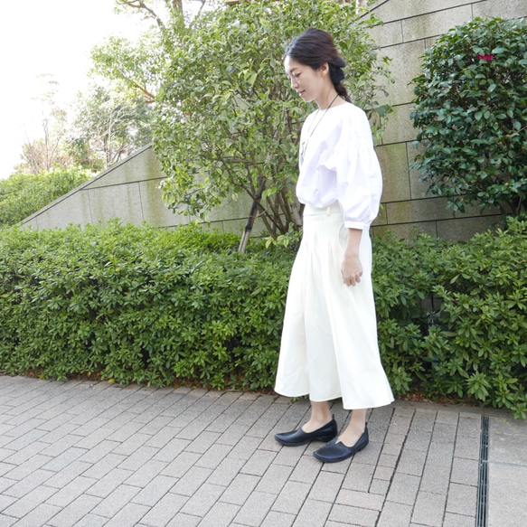 Morino Gakkou M 尺寸 Mimore 長喇叭裙 [白色] / 5370075 / 第2張的照片