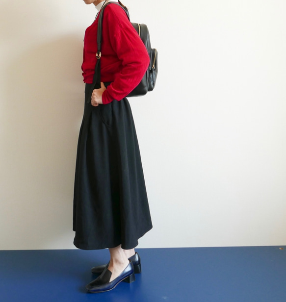 Morino Gakkou M 碼 Mimore 長喇叭裙 [黑色] / 5370105 / 第4張的照片