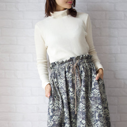 ﾓﾘﾉｶﾞｯｺｳ コットンテレコニットハイネックロングスリーブトップス　オフホワイト｜mg-te21-wt 6枚目の画像