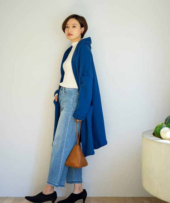 ﾓﾘﾉｶﾞｯｺｳ コットンテレコニットハイネックロングスリーブトップス　オフホワイト｜mg-te21-wt 9枚目の画像