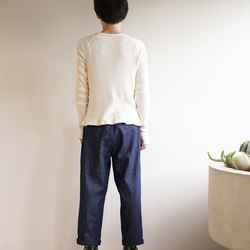 Morino Gakkou 男士 Tuck Baker 褲子 [靛藍牛仔布] / 6476948 / 第4張的照片
