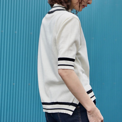 Morino Gakkou Smooth Spring/Summer Knit ♡ Border Rib 5 Part Leng 第3張的照片