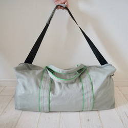 ﾓﾘﾉｶﾞｯｺｳ 書籍掲載 撥水ツイルボストンバッグ【ライトカーキ】｜mg-bo01-ka 8枚目の画像