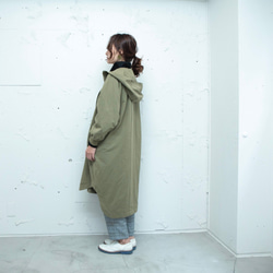 森之學：防雨防風！防水絎縫斗篷外套（卡其色） 第13張的照片