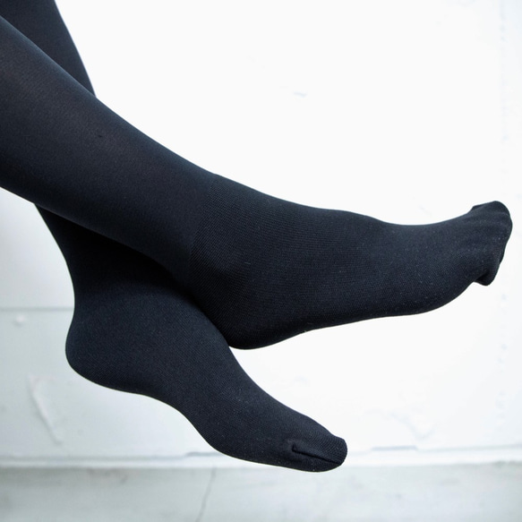 Morino Gakko L-LL 超值保暖褲襪 5 條裝（黑色、110 旦、165 旦） 第7張的照片