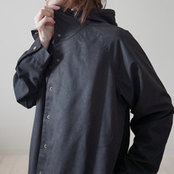 Morino Gakko 防水山地派克大衣（黑色）秋季旅行穿著輕便外套 第6張的照片