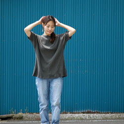 Morino Gakkou 2way Waffle T-shirt [炭灰色] Home Time Relax Wear / 9 第10張的照片