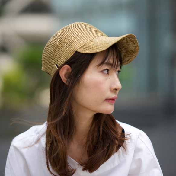 Morinogakko Straw Cap 登山帽（自然米色）草帽 第4張的照片