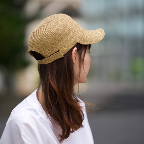 Morinogakko Straw Cap 登山帽（自然米色）草帽 第6張的照片