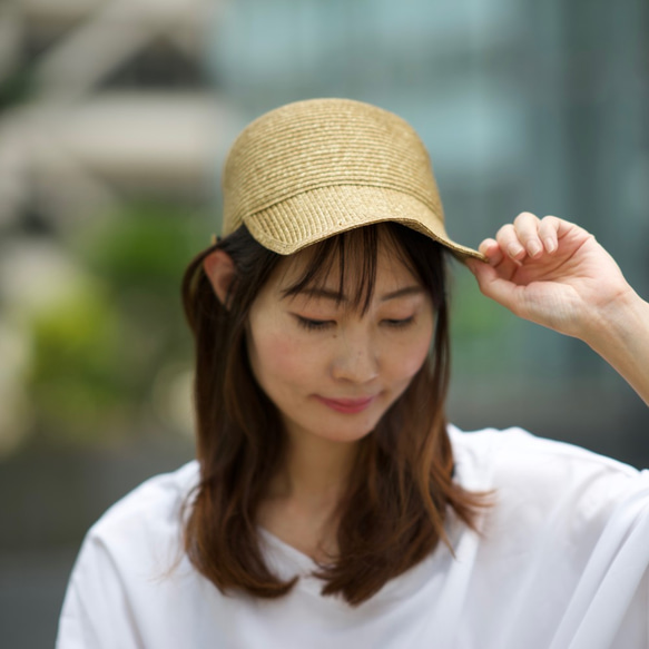 Morinogakko Straw Cap 登山帽（自然米色）草帽 第11張的照片