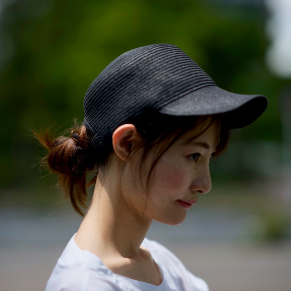 Morinogakko Straw Cap 登山帽（黑色）草帽 第8張的照片