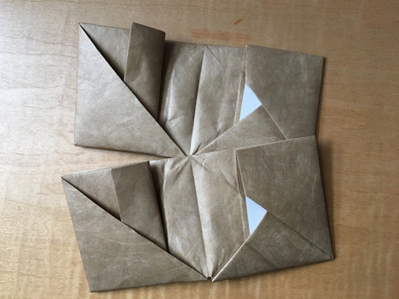 クラフト紙風（タイベック）Origami折財布 2枚目の画像