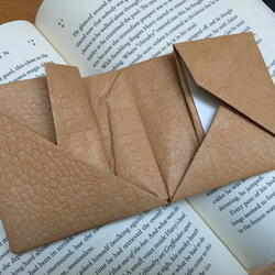革風（タイベック）Origami折財布-黒 3枚目の画像