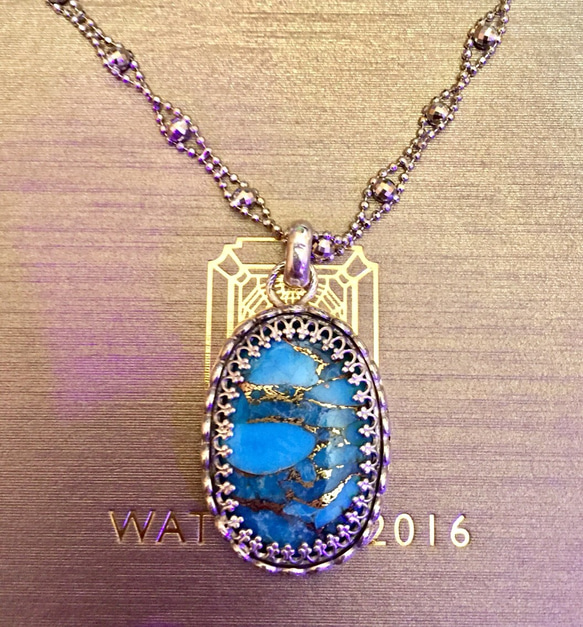 ターコイズペンダントトップ silver925 ネックレス・ペンダント