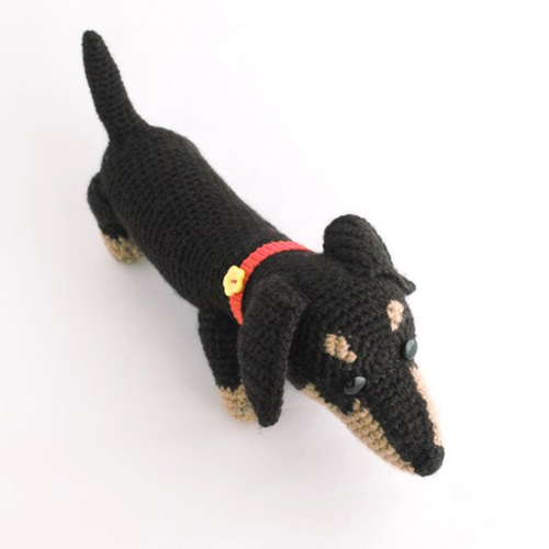 ダックスのあみぐるみ 185 ダックスフントあみぐるみ編み図