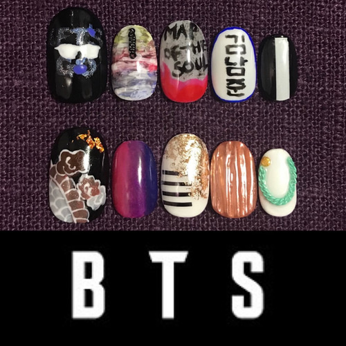 BTS BTSネイル　ネイルパーツ BTS ネイル オーダーパーツ 3Dの通販 by saya's nail shop｜ラクマ