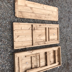 キャンプシェルフ BOX型 組み立て式 アウトドア キッチン 棚 木製 テーブル ハンドメイド 4枚目の画像