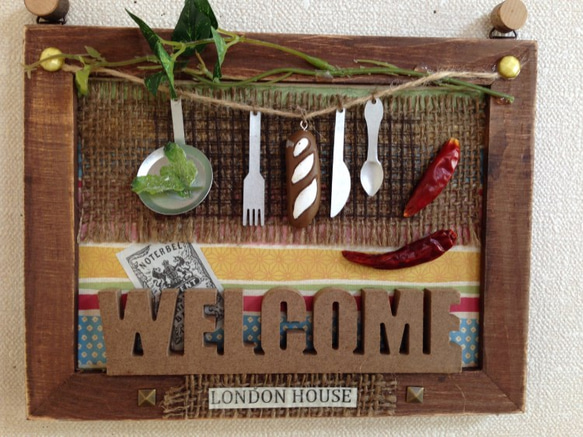 キッチンタイプ・ウェルカム壁飾り 1枚目の画像