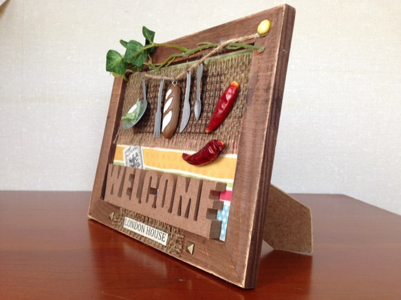 キッチンタイプ・ウェルカム壁飾り 2枚目の画像