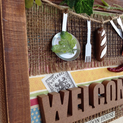 キッチンタイプ・ウェルカム壁飾り 4枚目の画像