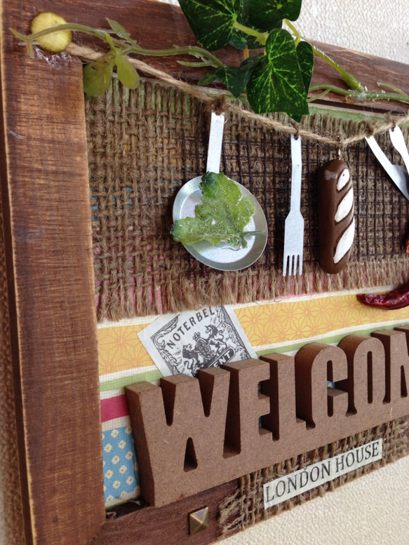 キッチンタイプ・ウェルカム壁飾り 4枚目の画像