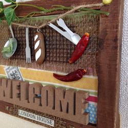 キッチンタイプ・ウェルカム壁飾り 5枚目の画像