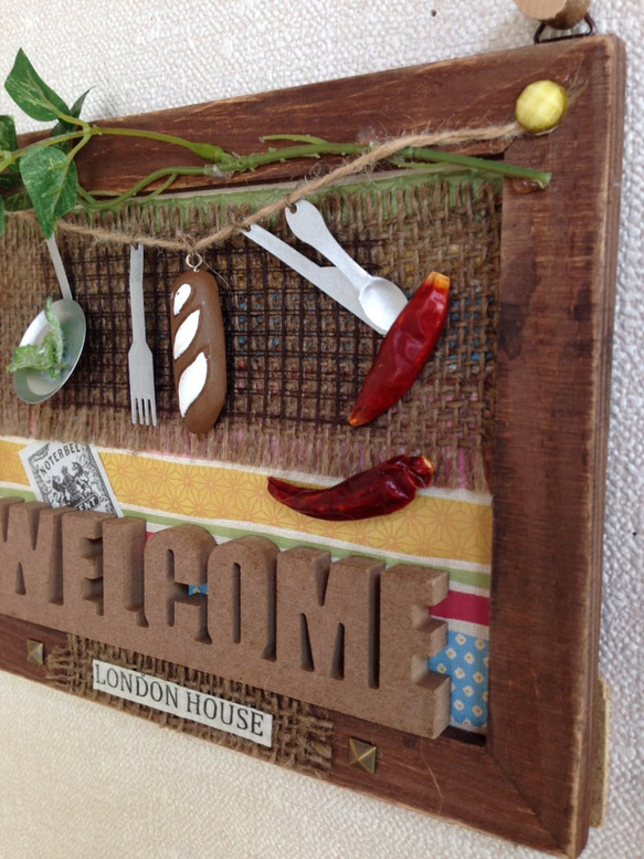 キッチンタイプ・ウェルカム壁飾り 5枚目の画像