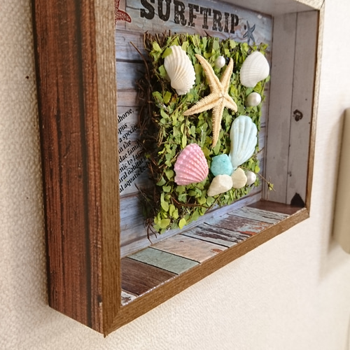 サーフトリップ(貝殻の壁飾り) タペストリー・壁掛け サラママ 通販