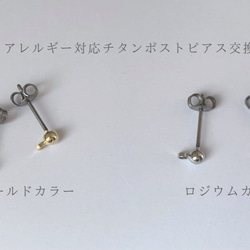 【スキトオル 集 ［ slate ］ earring / pierce】オヤ/クロッシェ 7枚目の画像