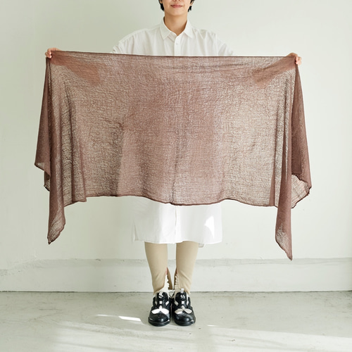 ストール カシミヤ パシュミナ ハンドメイド 手作り 一点もの 手織りパシュミナストール 小判 カシミヤ100% c/#ブラウン