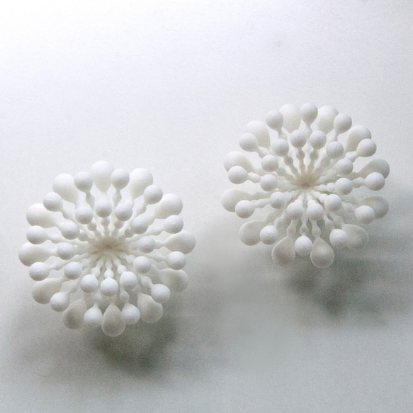 花火ぼたん・イヤリング #3Dprint accessories 4枚目の画像