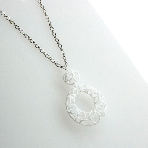 スプライン・ネックレス #3Dプリントアクセサリー ネックレス