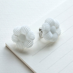 糸の花・イヤリング #3Dprint accessories 1枚目の画像