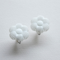糸の花・イヤリング #3Dprint accessories 3枚目の画像