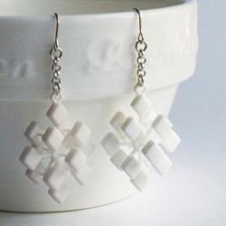 cube・ピアス　#3Dprint accessories 1枚目の画像