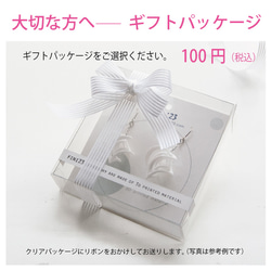 gift box・ピアス #3Dprint accessories 6枚目の画像