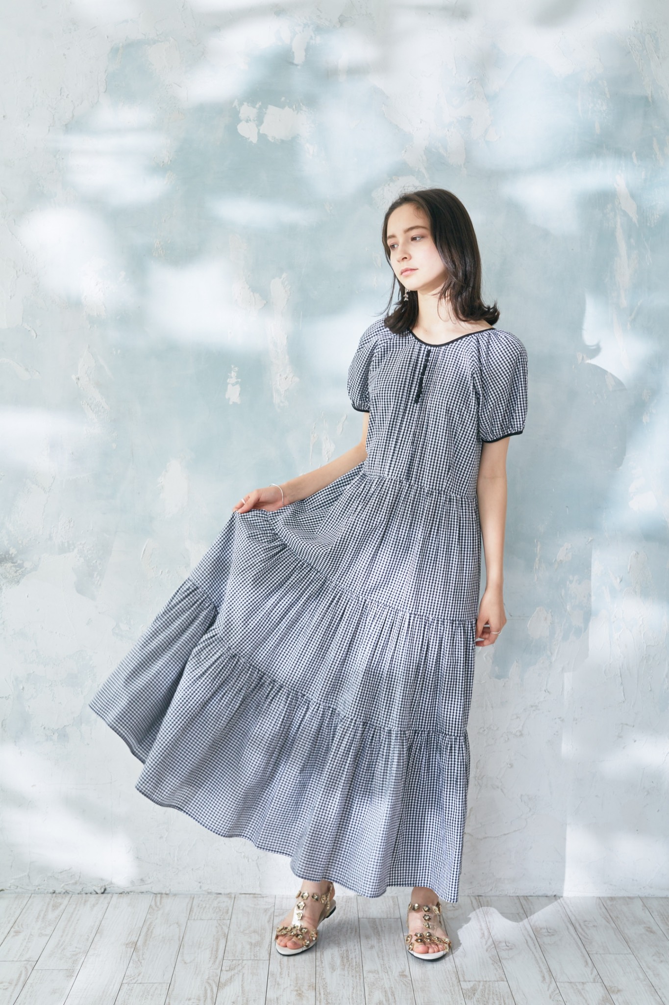 Black Checkered Dress