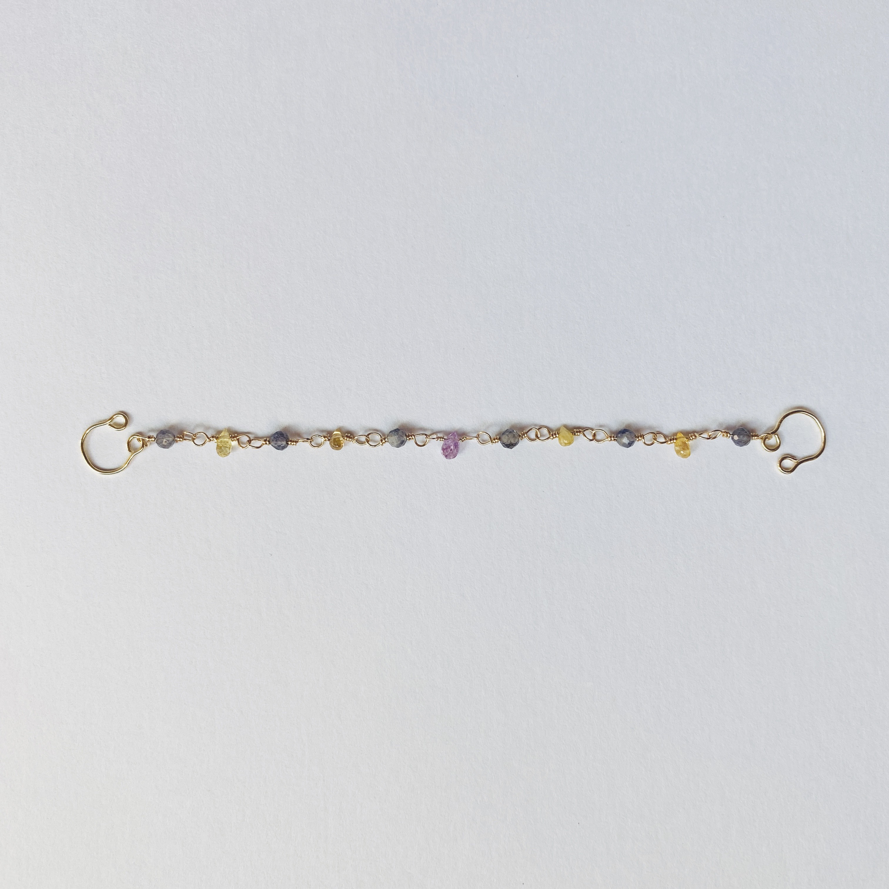 マルチカラーサファイア×ウォーターサファイアマスクフック