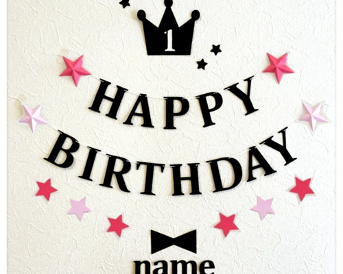 チョコ様✶⋆確認専用ページ バースデーガーランド（ネーム含む） 1_0e235d8731ca8088296fc4b9dce7