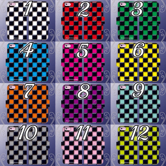 タイル 市松格子 ブロックチェック No.12 ライムグリーン黒 スマートフォン ほぼ 全機種対応 スマホケース 手帳型 5枚目の画像