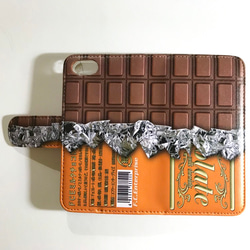 板チョコ チョコレート オレンジ フレーバー No.8 スマホ ほぼ 全機種対応 スマホケース 手帳型ケース 2枚目の画像
