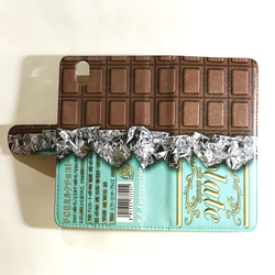 板チョコ チョコレート ミント フレーバー チョコ No.11 スマホ ほぼ 全機種対応 スマホケース 手帳型ケース 2枚目の画像